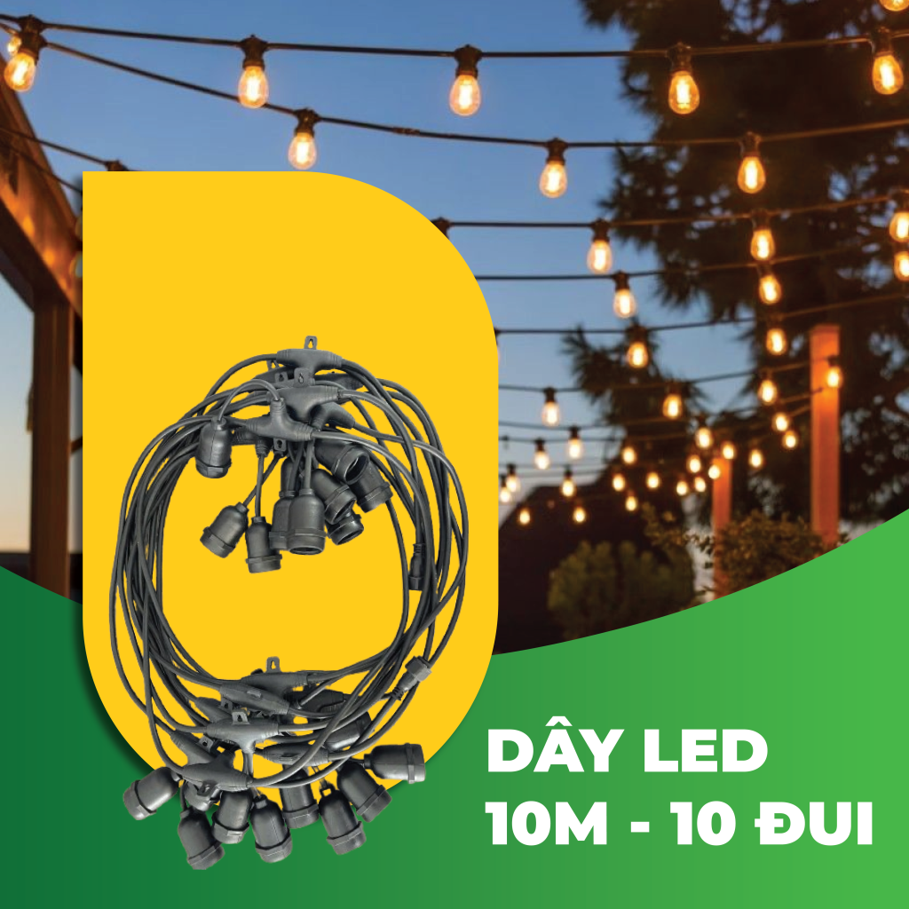 DÂY ĐÈN 10M-10 ĐUI