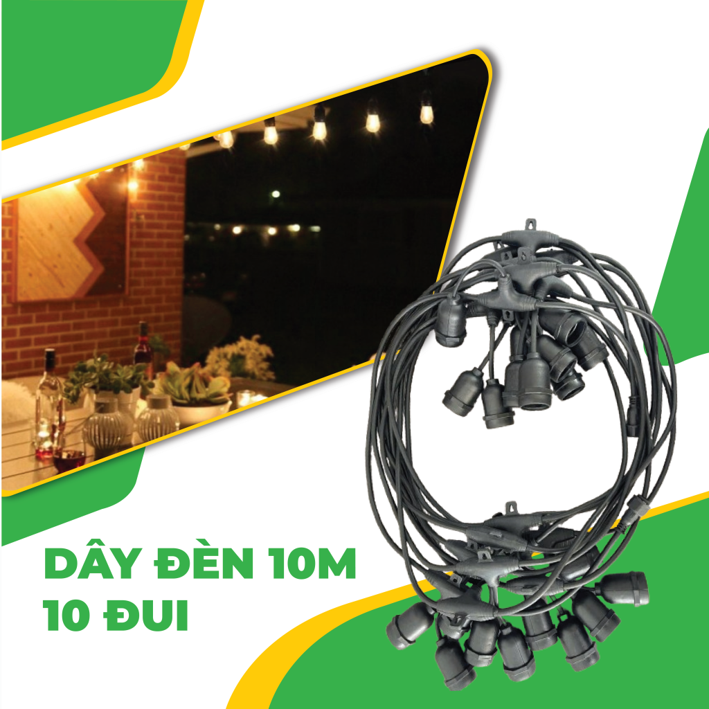 DÂY LED 10M-10 ĐUI