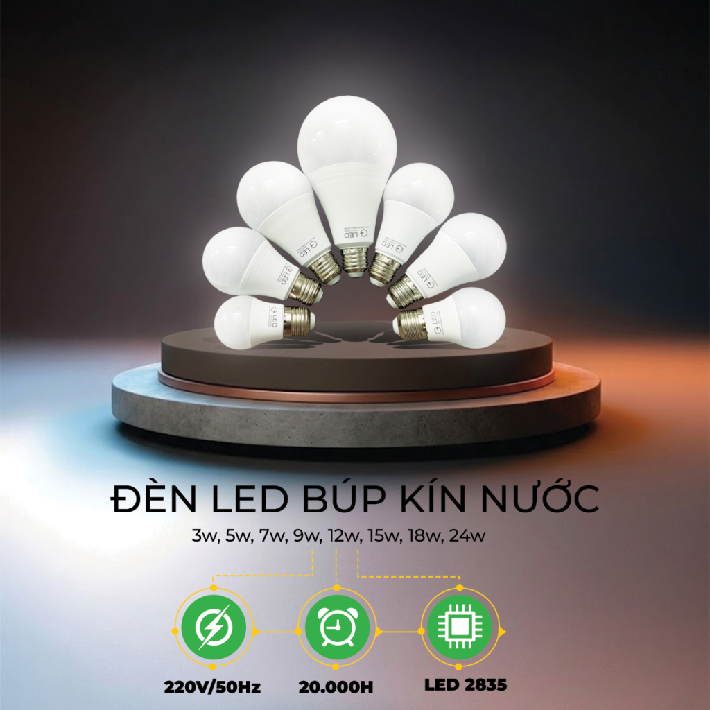 ĐÈN BÚP KÍN NƯỚC