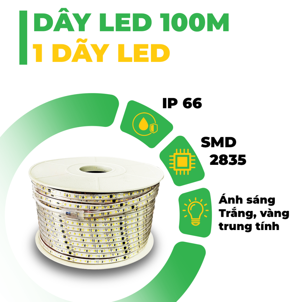DÂY LED 100M