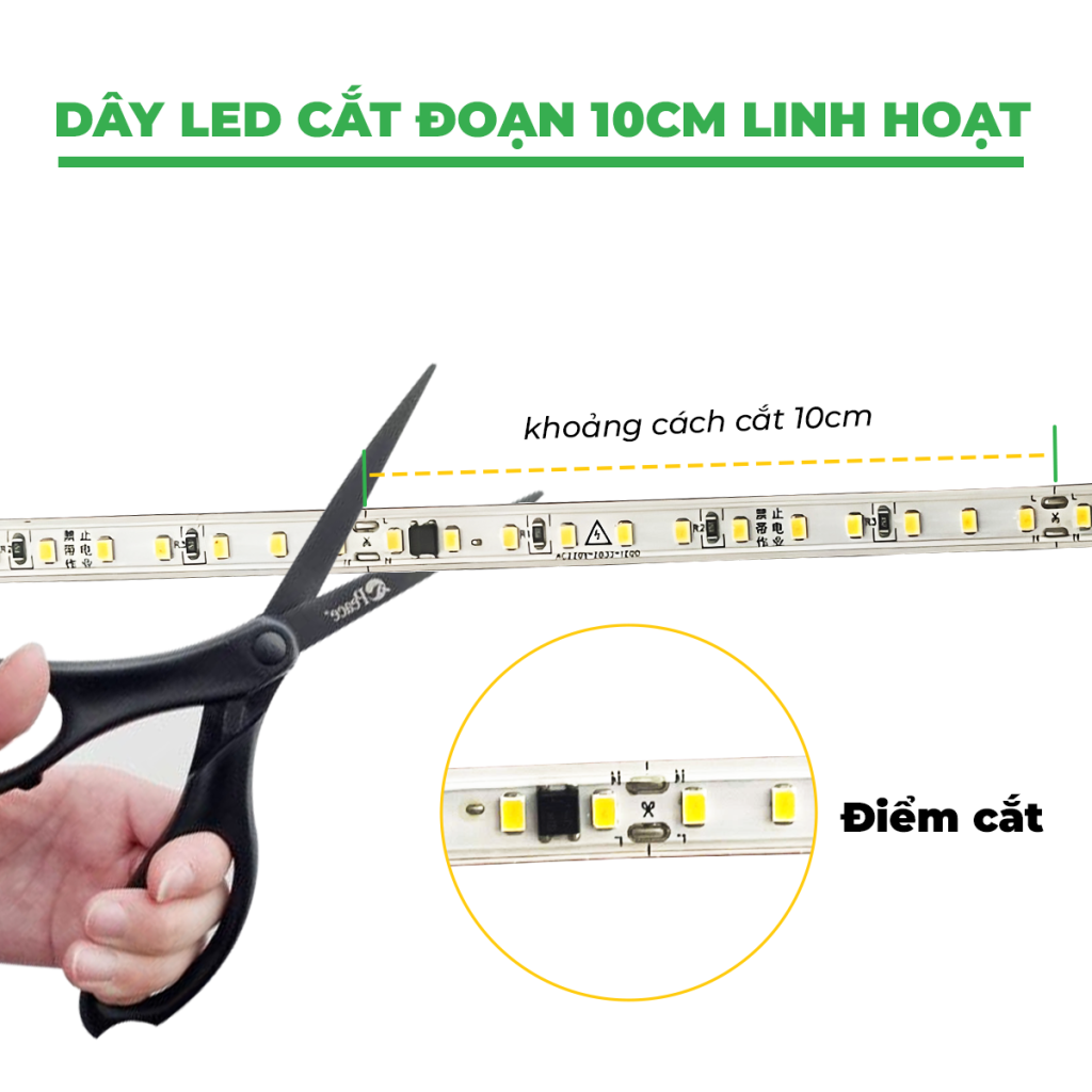 LED 100M – 1 DÃY LED