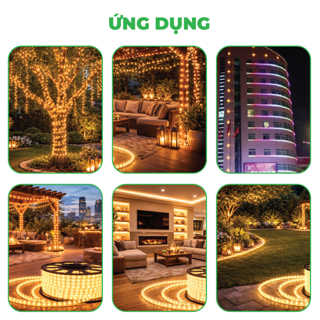 LED 100M – 2 DÃY LED