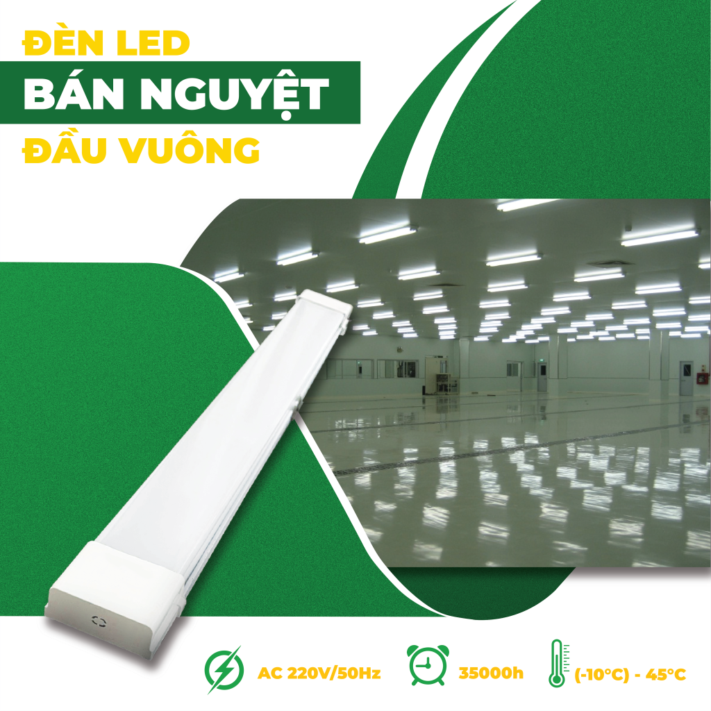 LED BÁN NGUYỆT ĐẦU VUÔNG