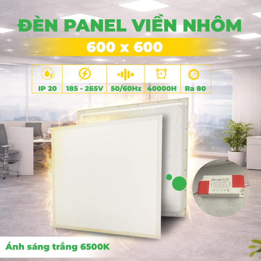 ĐÈN PANEL VIỀN NHÔM TRẮNG