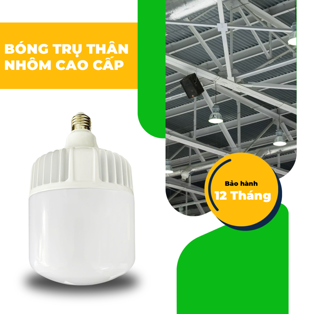 BÓNG TRỤ THÂN NHỰA BỌC NHÔM - T4